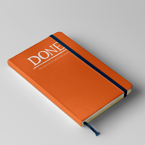 Sổ da may chỉ cam